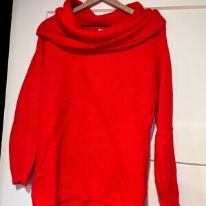 Pink Blush Maternity Red Cowl Neck Sweater